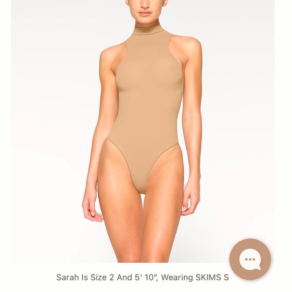 NIB Skims seamless sculpt high neck thong bodysuit S - Picture 3 of 8